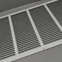 Fits 24x16 Duct Opening Stamped Steel Return Air Grille Vent Cover Grille for Sidewall and Ceiling in White Surface Dimensions: 25.75"W X 17.75"H (24" W x 16" H Duct Opening)