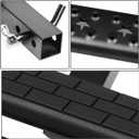 Auto Dynasty Universal 36 Inches Black Powdercoated Steel 2-Stage Tow Hitch Step Bar Board for 2 Inches Receiver Pickup Truck SUV Trailer