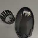 Tandefio Cat Pen Holder for Desk Cute Black Pencil Holder Metal Desk Accessories Organizer Makeup Brush Pen Cups for Office Home Decor Table Centerpiece Lover Gifts Women(Standing)