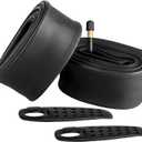 Pack of 2, 26 Inch Bike Tube 26x2.125 26x2.20 26x2.25 26x2.30 26x2.35 26x2.40 Heavy Duty Bicycle Tube with 2 Tire Levers, 48mm Schrader Valve Premium Quality Butyl Inner Tube