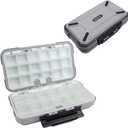 Fishing Tackle Box, Floating Storage Box, Double-Sided Lure Box with Adjustable Dividers Organizer Making Kit Container