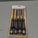 CAQUXIL 11" Wood Chisel Sets for Woodworking, SemiCircular Edge Blade Chisel Woodworking Tools, Woodwork Chisel Carpentry Tools4 Pack