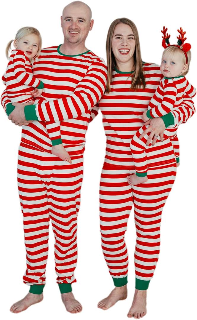 AVAUMA Matching Family Christmas Pajamas  Cotton Holiday PJs for Baby, Toddler, Kids, and Adults (Men & Women) (XL)