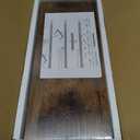 QEEIG Bathroom Floating Shelves for Wall - 15.7" Wall Mounted Shelf Over Toilet Farmhouse Home Decor Display Bookshelf Small 15.7 x 6.7 inch Set of 2, Rustic Brown (008-40BN)