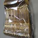 Joyido 30PCS Gold Plastic Spoons - Gold Soup Spoons Disposable - 8.1 Inch Heavy Duty Plastic Silverware - Heavyweight Elegant Disposable Utensils for Catering, Parties, Dinners, Weddings