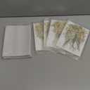 Fabbay 100 Pcs Wedding Invitations Wraps Set Include Pre Folded Vellum Jackets for 5 x 7 Inch Invitations Natural Dried Pressed Flowers for Wedding Craft DIY