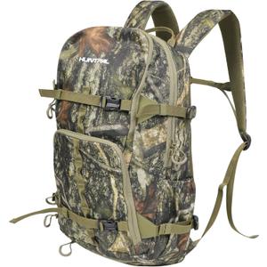 HUNTPAL Hunting Backpack, Waterproof Camo Hunting Daypack with Storage Pockets, Long-Lasting Bag for Rifle Shotgun Bow Gun (Medium)