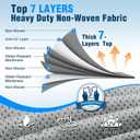 Mofeez RV Cover, 22-24ft Travel Trailer Cover, Heavy Duty 7 Layer Top Anti-UV Windproof Waterproof Camper Toy Hauler Cover with Tire Cover, Gutter Cover, Jack Cover