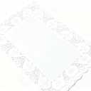 Paper Placemats - 15.5 x 11.7 in,White, 150-Pack - Disposable Lace Doilies for Wedding Tables & Parties