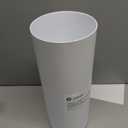 iDesign Freestanding Bathroom Toilet Paper Storage Holder with Lid for 3 Extra Rolls, White