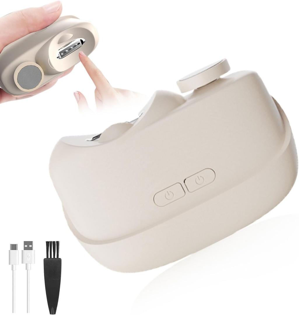 Electric Nail Clippers for Seniors.(Apricot)