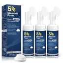 5% Minoxidil Foam for Men Hair Growth Foam Suitable for Hair Thinning Receding Hairline and Hair Loss to Hair Regrowth Get Thicker Fuller Hair 3 Bottles 2.11 Ounces Each
