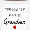 New Grandma Gifts,New Grandma Lavender Candle,Baby Pregnancy Announcement Gift,Baby Shower Gifts for Grandma,Grandma to Be Scented Candles 8oz, Jar Candles