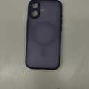 TOCOL for 17 Case, Full Camera Protection, Built-in Magnetic Ring, Compatible with Magsafe Charger, Drop Protection, Translucent Matte Phone Case for 17 6.3 inch (Dark Blue)