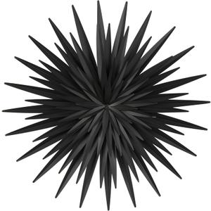 Deco 79 Metal Sunburst Home Wall Decor Large Layered 3D Wall Sculpture, Wall Art 28" x 3" x 28", Black