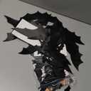 PChero 12 Lights & 48 Bats Halloween Decoration Kit with Remote Timer, Color Changing Light up Bats Wall Decor, 10 Different Size 3D Bat Stickers for Window Wall Living Room Bedroom Party Spooky Decor