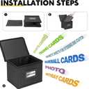 Yoseng Die Cut Organizer Box - Card Storage for Greeting, Birthday, Sports & Trading Cards, Photos