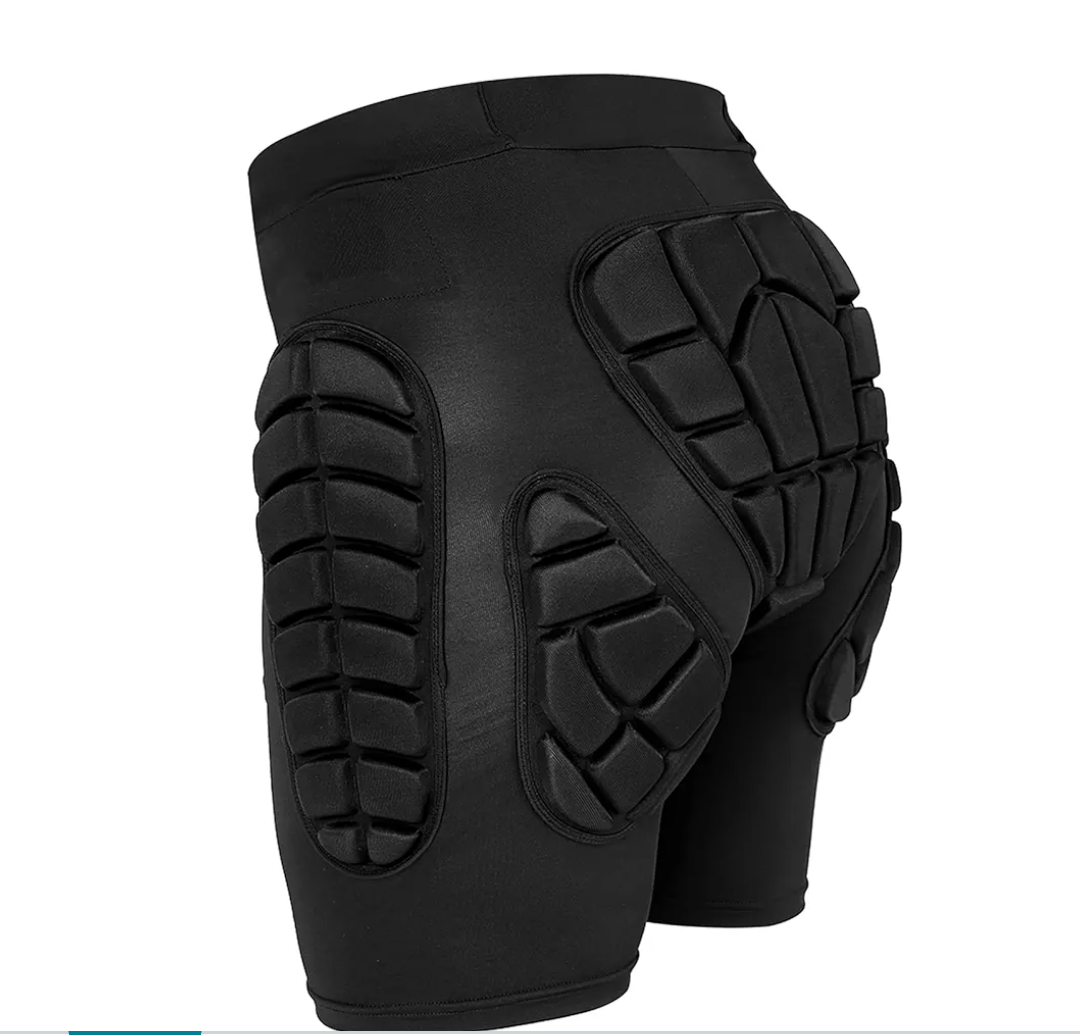 TOMSHOO Hip Protection Pads Shorts Upgrade Hip Pads 3D EVA Hip Protection Pad for Snowboard,Skate and Ski, M