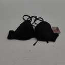 Smart & Sexy Womens Swim Secret Halter Underwire Bikini Top  Supportive Bikini Top (36C, Black Hue)