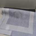 Non Slip Long Bath Mat Bathroom Runner, Rubber Backing Ultra Thin Bathroom Rugs Fit Under Door Quick Dry Super Absorbent Washable Bath Rug Shower Mat for Bathtub Sink Floor, Blue 24"x48"