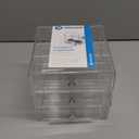 iDesign 3Drawer Stackable Sunglasses Organizer, Clear Glasses Storage and Eyewear Display Holder
