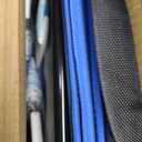 Laydown 2  Beach Chairs Gradient Blue Stripe