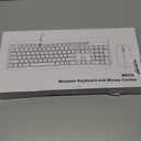 Wireless Keyboard and Mouse Combo - 2.4 Ghz Wireless USB Receiver - Chiclet Keys, 12 Keyboard Shortcuts - 1600 DPI Multi-Surface Mouse - LED Num Lock, Caps Lock, Scroll Lock