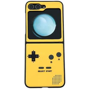 NiceKing Compatible with Samsung Galaxy Z Flip 5 Case Hard Plastic Frame Silicone Shockproof Cover for Samsung ZFlip5 2023 5G Yellow