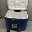 Coleman Chiller Series - Enfriador duro con ruedas de 60 cuartos de galn con retencin de hielo y ruedas resistentes y asa, ideal para camping, puerta trasera, playa, picnic, comestibles, canotaje y