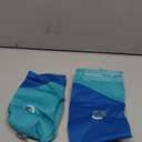 Swimways Soft Swimmies Toddler Floaties, Learn-to-Swim Inflatable Pool Floats & Arm Floaties, Swimming Pool Accessories for Kids Aged 3-5, Blue