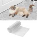 Carpet Protector for Pets 12.2in*5.2FT Cat Scratch Carpet Protector Mat for Doorway Clear Plastic Runners with Spikes to Protect Under Door Carpet Rug Anti Cat Scratch Carpet Stopper Easy to Cut