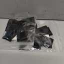 4pc Satin Tassel Ribbon Hair Bows Alligator Clips Black 5.5 inch Big Ruffle Layered Hairbow Barrettes Long Tail for Women Girls Thick Thin Hair Decoration Accessories Present