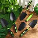 Yaocom 30 Pcs Garden Shovel Aluminum Alloy Heavy Duty Trowel Small Digging Shovels Metal Hand Trowel Spade with Soft Handle for Garden Lawn Yard Planting Tool, Hand Shovel, Black