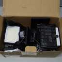 UME Hybrid Solar and Battery Powered Motion Sensor Outdoor Lights, 302 LED 1800LM, IP65 Waterproof, 3-Head Motion Activated LED Flood Light, Energy Efficient Hybrid Security Lights for Garden -2 Pack