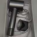 VTT Hair Dryer, 150000 RPM High Speed Blow Dryer with Intelligent Temperature Control, Magnetic Nozzle, Fast-Drying, Low Noise Hair Blow Dryer for Men and Women, for Curly Hair, for Home Travel Salon (Grey)