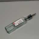 Tablecraft H9085 Glass Oil And Vinegar Cruet, Olive Oil Dispenser With Stainless Steel Spout, Slight Green Tint, 8.5 Ounce