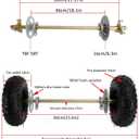 Bruce & Shark 29" Rear Axle Assembly Complete Wheel Hub Kit for Go Kart Quad Trike Drift Bikes go kart wheels go kart rear axle kit