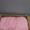 2 Pack 132inch Pink Round Tablecloth, Circle Stretch Table Cloths for 6 FT Tables, Wrinkle Free Round Table Skirt for Wedding Birthday Photography Party Social Events Engagement Party Decorations