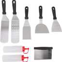 Griddle Spatula Stainless Steel Ergonomic Design Wide Application Kitchen BBQ Spatula
