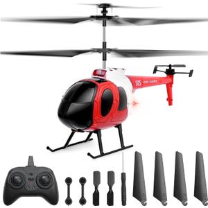 LBKR Tech RC Helicopter for Kids with Auto Hover Function, Ease to Fly Remote Control Helicopter with DualProp Stabilized, 3 Channel Stable Flight Indoor RC Helicopters for Beginners