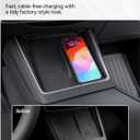 9PCS Center Console Organizer Tray for 2024 2025 2026 Tesla Model 3 Accessories, Armrest Hidden Storage Box Cup Holder Charger Pad for Tesla Model 3 Highland