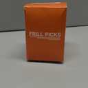 Vibrant Multicolor Frill Picks Eye-Catching Designs & Durable - Perfect For Parties & Events Pack of Four Multicolor