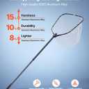 VEVOR Fishing Net, Landing Nets with Telescopic Handle Lightweight and Stronger Fish Gear, Durable and Fish-Friendly, for Kayak, Boat, Bank, Pond