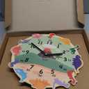 Non-Ticking, Silent 11-Inch Wall Clock  Decorative, Modern, Clean, Cute, Kid-Friendly Design for Indoor, Office, Home, Baby Room (Proud Penguin)