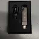 Gulloe 256GB Flash Drive Intended for iPhone, Memory Stick Storage for Photos and Videos Backup, Compatible with iPhone iPad Android PC, Plug and Play, No Application Required (Metal Grey)