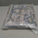 DECOMALL Welcome Door Mat 2x3ft, Washable Small Rugs Green Multi, Bohemian Vintage Foldable Throw Carpet for Entrance, 24"x36"