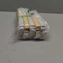 50pcs Paper Fans Handheld Folding Fans Bulk Fans for Line Dancing Bulk White Wedding Fans Folding Fans Handheld for Guest Dancing Party DIY Craft Photo Props Wall Decoration