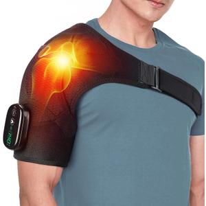 Cordless Shoulder Heating Pad, Shoulder Massager with Heat for Pain Relief, Heated Shoulder Wrap with Massage, Massager for Rotator Cuff & Frozen Shoulder, Adjustable Shoulder Wrap for Men & Women