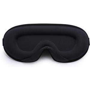 Sleep Eye Mask, Zero Pressure Sleeping Eye Mask, Light Blocking 3D Contoured Sleep Mask for Side, Back Sleepers, Memory Foam Sleep Mask for Men Women, Eye Cover for Sleeping, Black