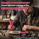 HARDELL Mini Cordless Rotary Tool, 5-Speed 3.7V Rechargeable Rotary Tool Kit with 69 Accessories, USB Charging Multi-Purpose DIY Tool for Sanding, Polishing, Drilling, Engraving(Pink 69pcs)